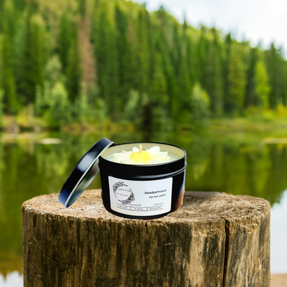 Sandalwood Scented Soy Candle
