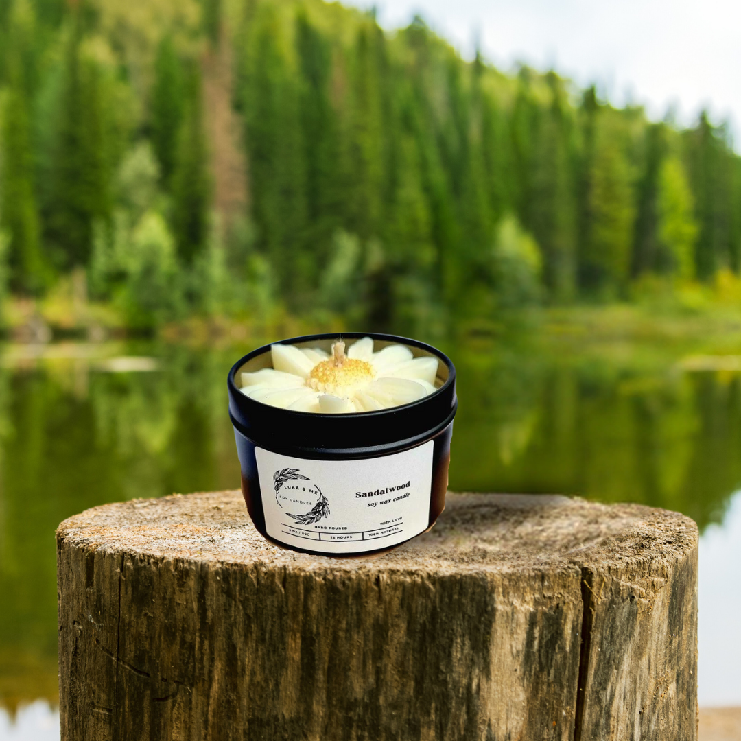 Sandalwood Scented Soy Candle
