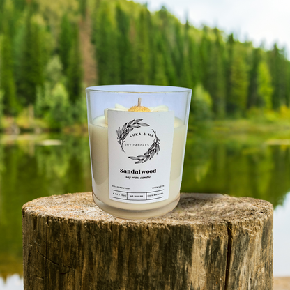 Sandalwood Scented Soy Candle