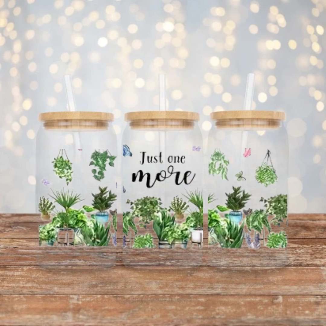 Plant 4 16oz Glass Tumbler