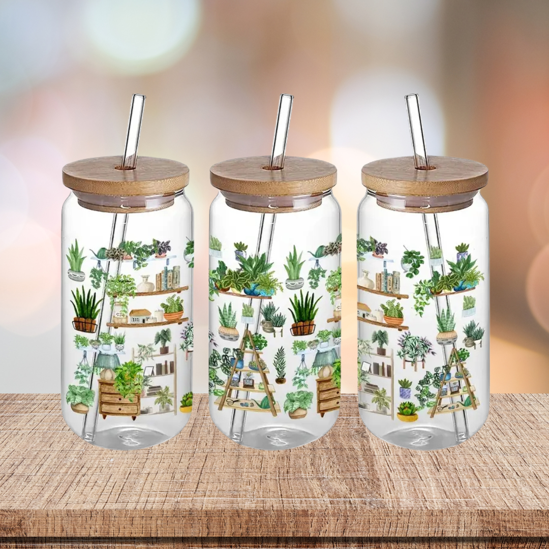 Plant 2 16oz Glass Tumbler